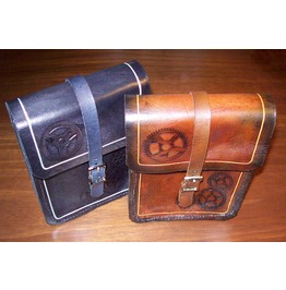 Black leather belt pouch_purses & handbags_6